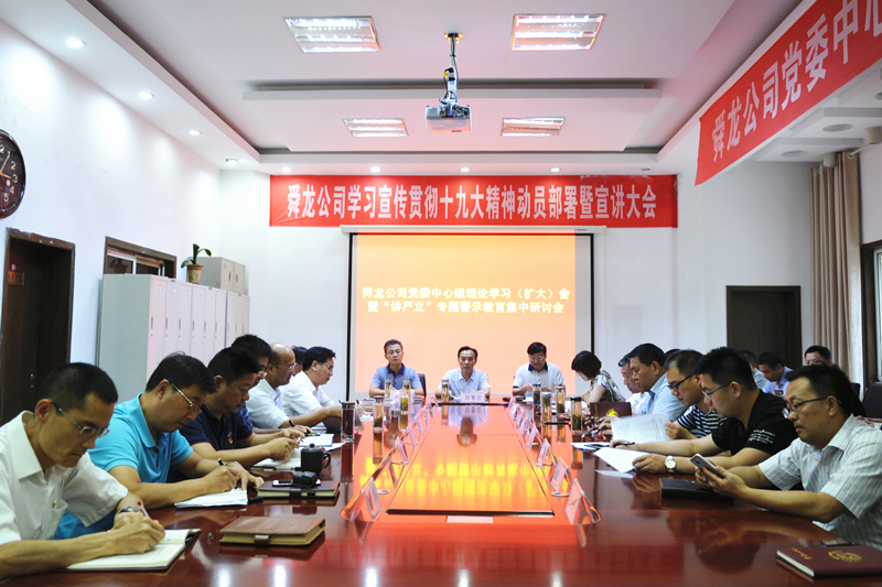 舜龍公司召開(kāi)黨委中心組理論學(xué)習(xí)（擴(kuò)大）會(huì)暨“講嚴(yán)立”專題警示教育集中研討會(huì)